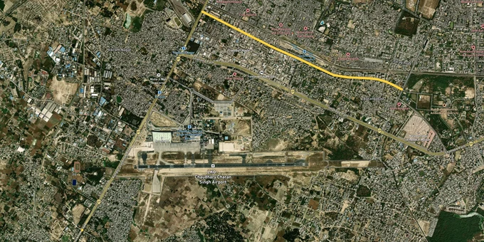 Kanpur Road - Within Lucknow map