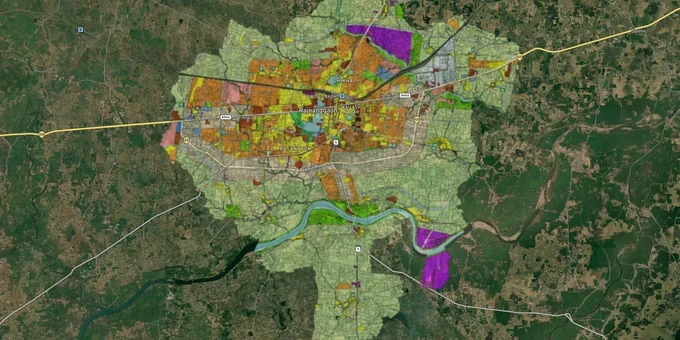 Rajnandgaon Masterplan map