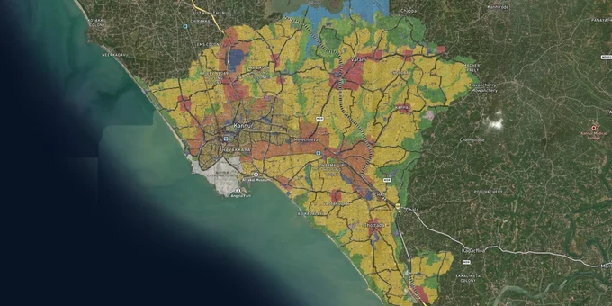 Kannur Masterplan: AMRUT Zone Check and Land Use Guide map