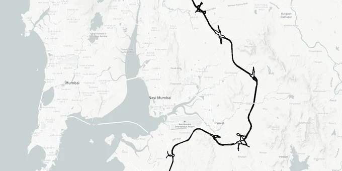 Virar Alibaug Multimodal Corridor map