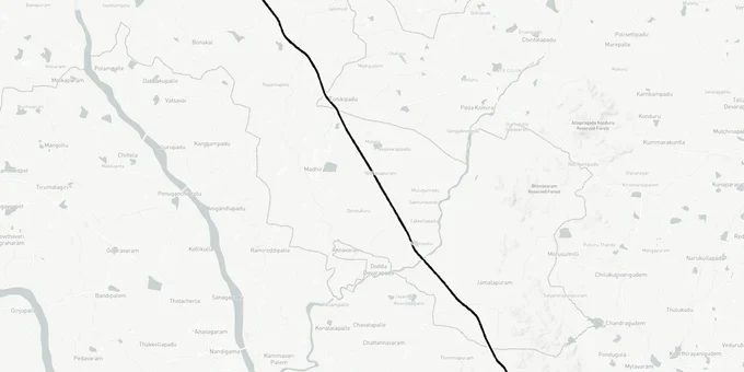 Khammam - Vijayawada Expressway map